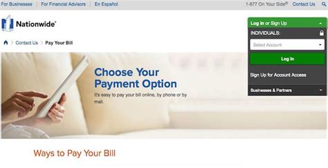 nationwide pay bill online